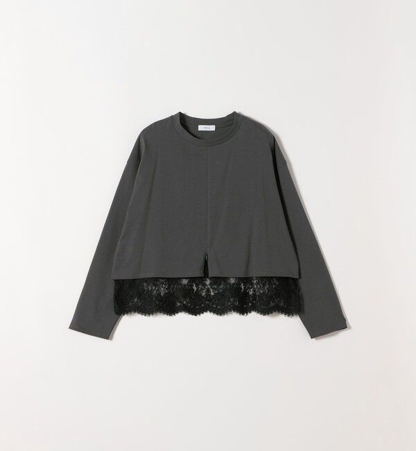 SHIPS any「〈洗濯機可能〉ジップ レース ヘム ロングスリーブ TEE」|Tシャツ・カットソー|