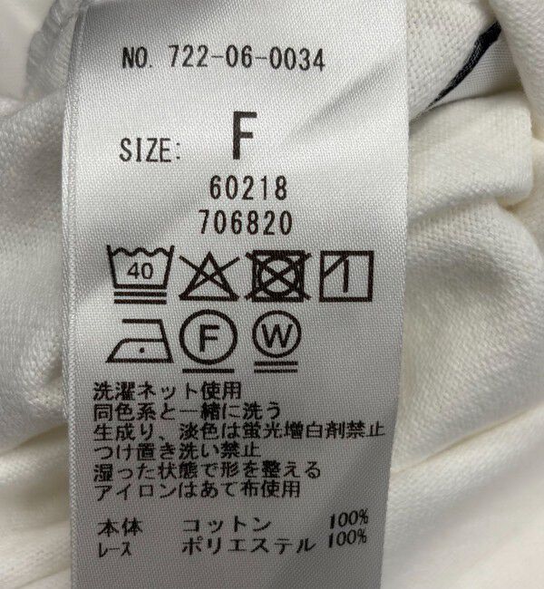 SHIPS any「〈洗濯機可能〉レース カラー ロングスリーブ ポロ プルオーバー」|Tシャツ・カットソー|