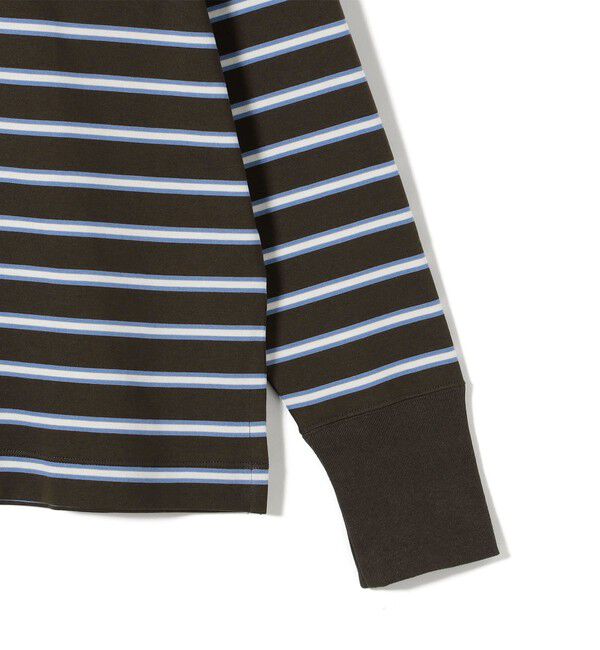 SHIPS for women「SHIPS Primary Navy Label: マルチボーダー ジップアップ プルオーバー」|Tシャツ・カットソー|