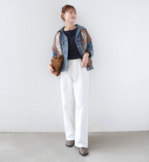 SHIPS for women「【WEB限定】〈ネックが選べる〉オーガニックコットン バリエーション ネック ロングスリーブ TEE」|Tシャツ・カットソー|