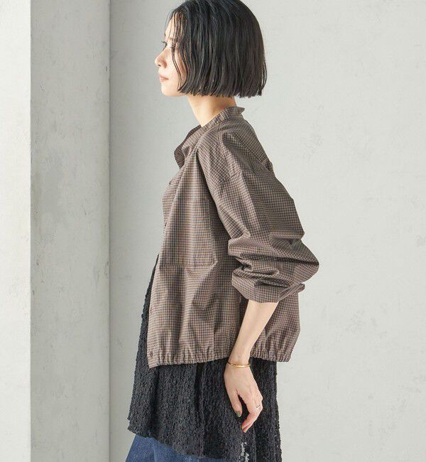 SHIPS for women「〈手洗い可能〉チェック シャツ ブルゾン」|ブルゾン・スタジャン|