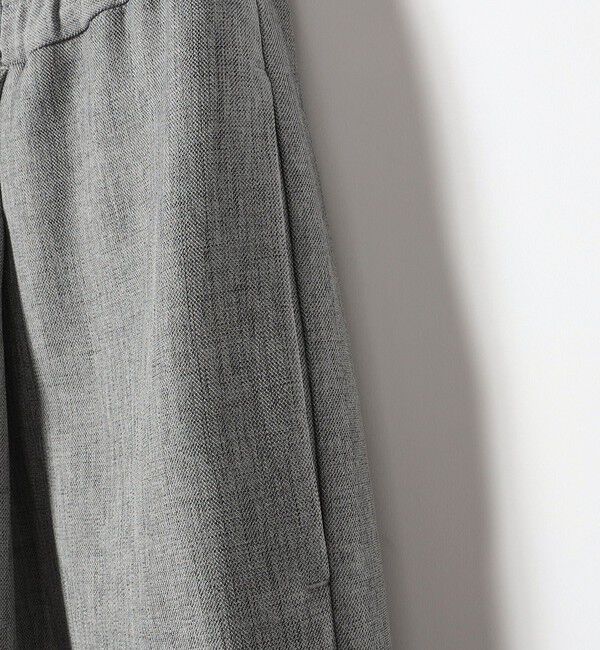 quaranciel「〈洗濯機可能〉ウールライク Vネック スキッパー シャツ & ワイド パンツ セットアップ」|ワンピース|