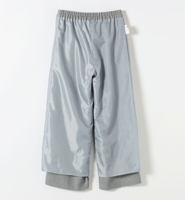 quaranciel「〈洗濯機可能〉ウールライク Vネック スキッパー シャツ & ワイド パンツ セットアップ」|ワンピース|