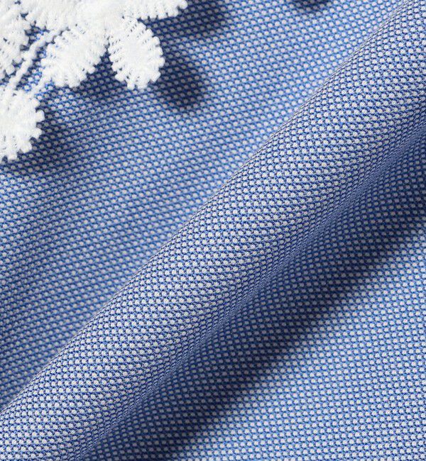 SHIPS for women「【WEB限定】〈手洗い可能〉フラワー ヨーク レース ロング スリーブ ブラウス」|シャツ・ブラウス|