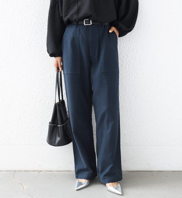 SHIPS for women「【SHIPS別注】JOHNBULL:〈洗濯機可能〉ベイカー パンツ」|その他|ネイビー
