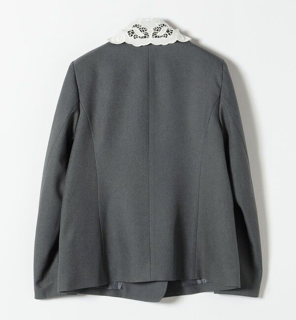 SHIPS any「〈手洗い可能〉ウールライク レース カラー ジャケット［NAVY BLUE］」|テーラードジャケット|