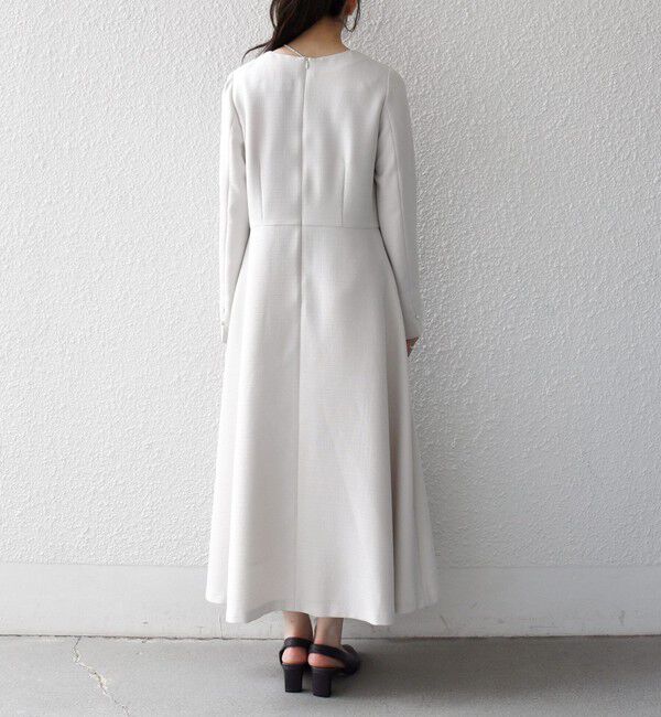 SHIPS any「〈洗濯機可能〉レースカラー ロング スリーブ ワンピース［NAVY BLUE］」|ワンピース|