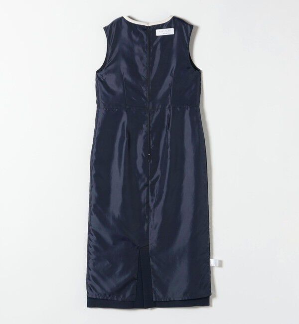 SHIPS any「〈洗濯機可能〉カーブネック ノースリーブ ワンピース［NAVY BLUE］」|ワンピース|