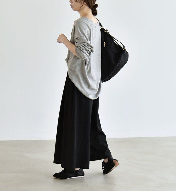quaranciel「〈洗濯機可能〉裏起毛 シアバター タック Aライン キュロット パンツ」|その他|