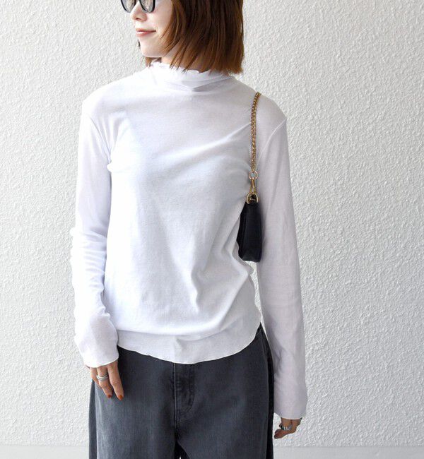 SHIPS any「〈手洗い可能〉コットン ハイネック プルオーバー」|Tシャツ・カットソー|