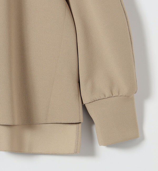 quaranciel「《追加予約》〈手洗い可能〉カットジョーゼット Vネック ワイド カーディガン」|カーディガン|