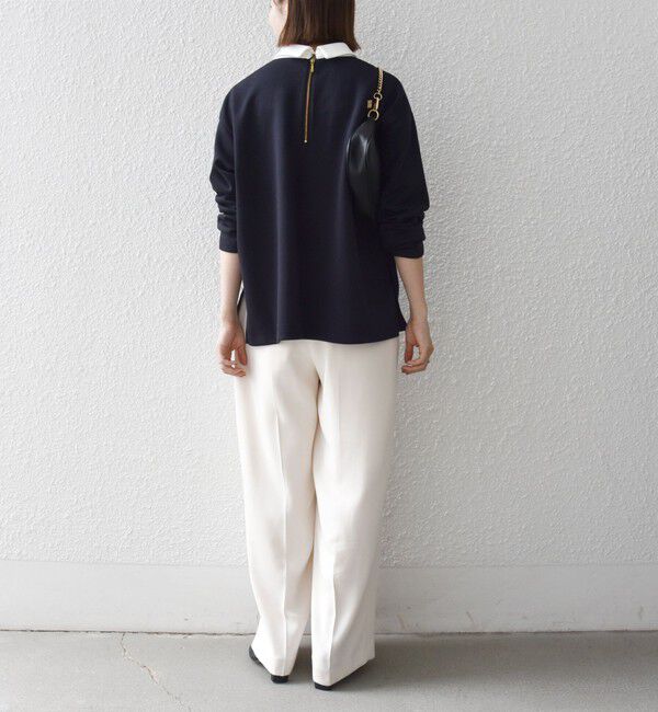 SHIPS any「《予約》【WEB限定】〈洗濯機可能〉バイカラー ロング スリーブ プルオーバー」|Tシャツ・カットソー|