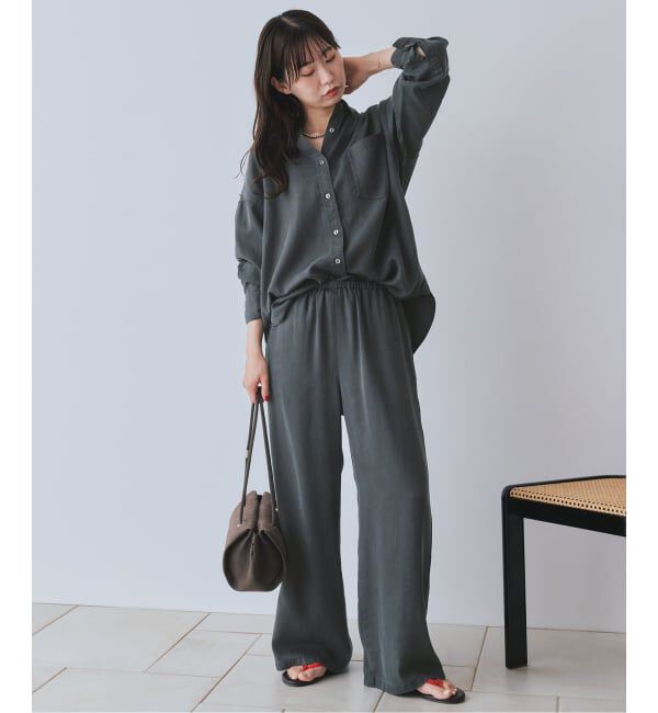 SLOBE IENA「《シリーズあり/セットアップ可/追加》製品染め イージーパンツ」|その他|