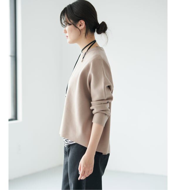 IENA「スーパーファインスムースクループルオーバー」|ニット・セーター|