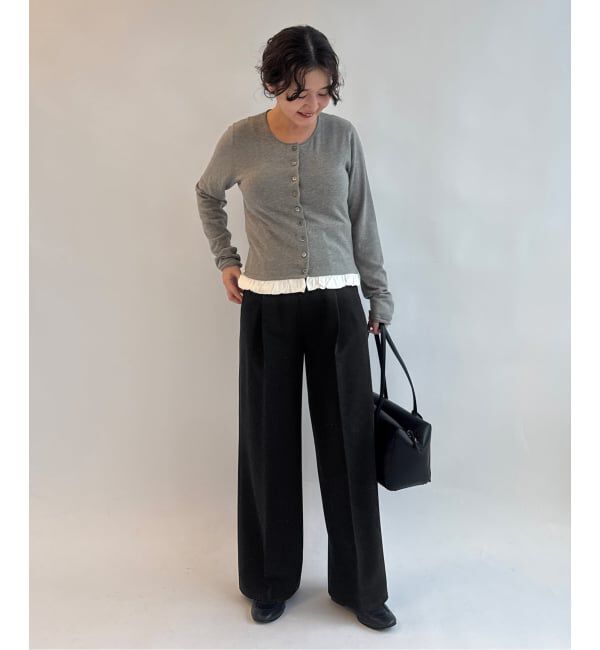 SLOBE IENA「《WEB限定サイズあり/4サイズ展開/追加》TRワイドトラウザー」|スラックス|