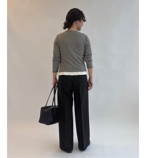 SLOBE IENA「《WEB限定サイズあり/4サイズ展開/追加》TRワイドトラウザー」|スラックス|