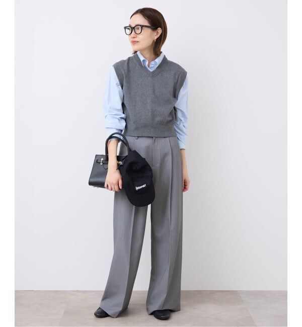 SLOBE IENA「《WEB限定サイズあり/4サイズ展開/追加》TRワイドトラウザー」|スラックス|
