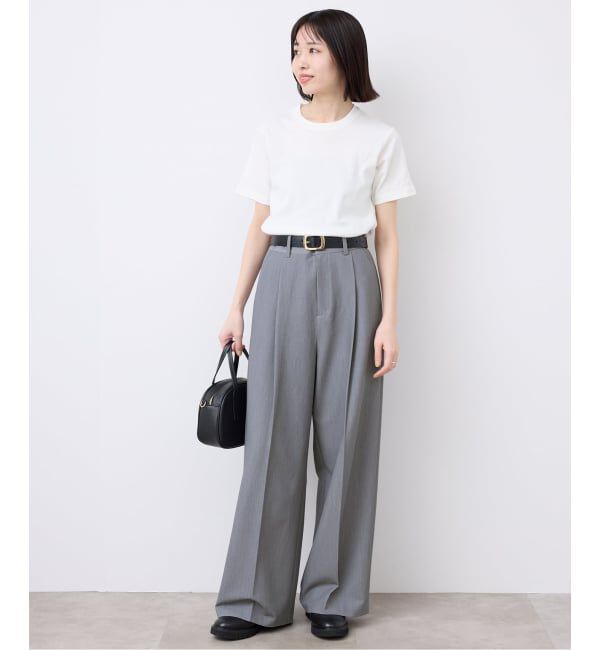 SLOBE IENA「《WEB限定サイズあり/4サイズ展開/追加》TRワイドトラウザー」|スラックス|