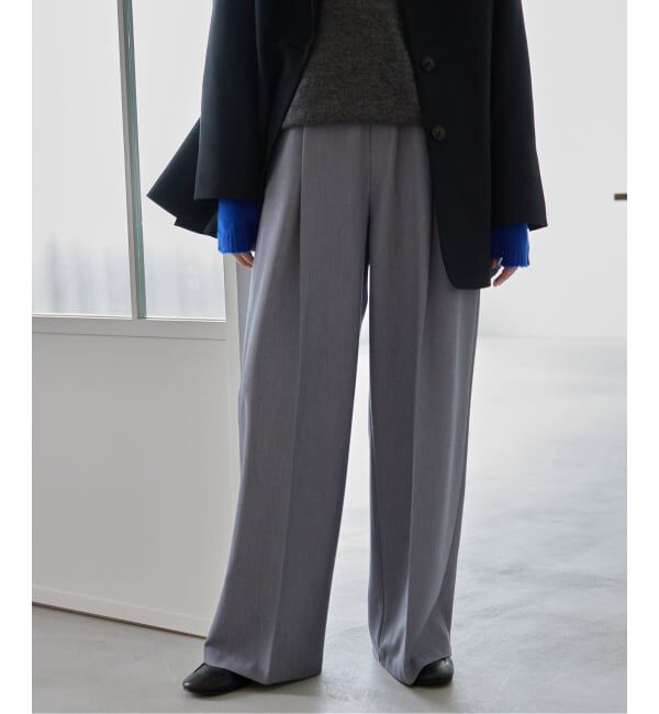 SLOBE IENA「《WEB限定サイズあり/4サイズ展開/追加》TRワイドトラウザー」|スラックス|