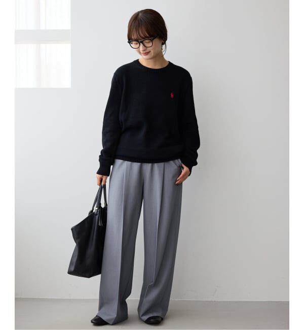 SLOBE IENA「《WEB限定サイズあり/4サイズ展開/追加》TRワイドトラウザー」|スラックス|