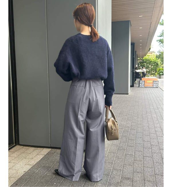 SLOBE IENA「《WEB限定サイズあり/4サイズ展開/追加》TRワイドトラウザー」|スラックス|