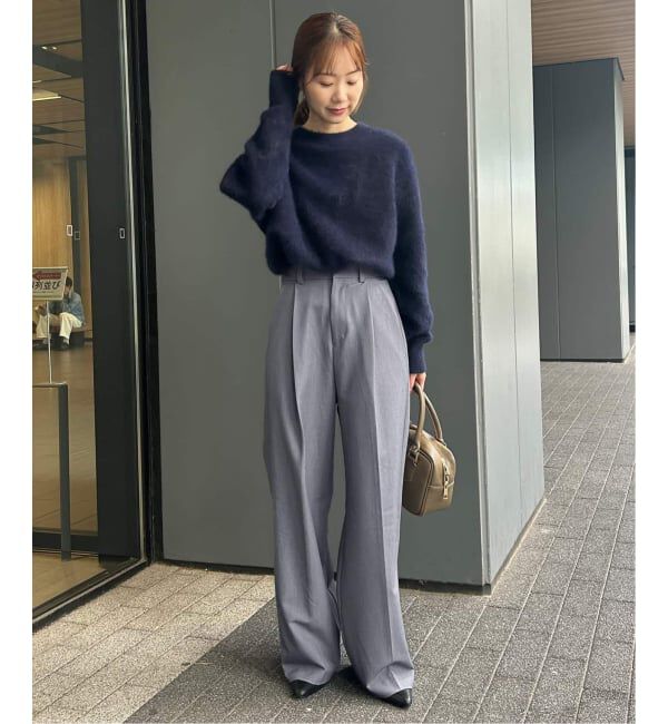 SLOBE IENA「《WEB限定サイズあり/4サイズ展開/追加》TRワイドトラウザー」|スラックス|