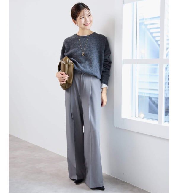 SLOBE IENA「《WEB限定サイズあり/4サイズ展開/追加》TRワイドトラウザー」|スラックス|