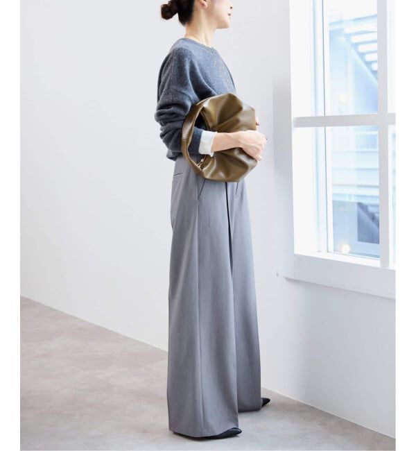 SLOBE IENA「《WEB限定サイズあり/4サイズ展開/追加》TRワイドトラウザー」|スラックス|