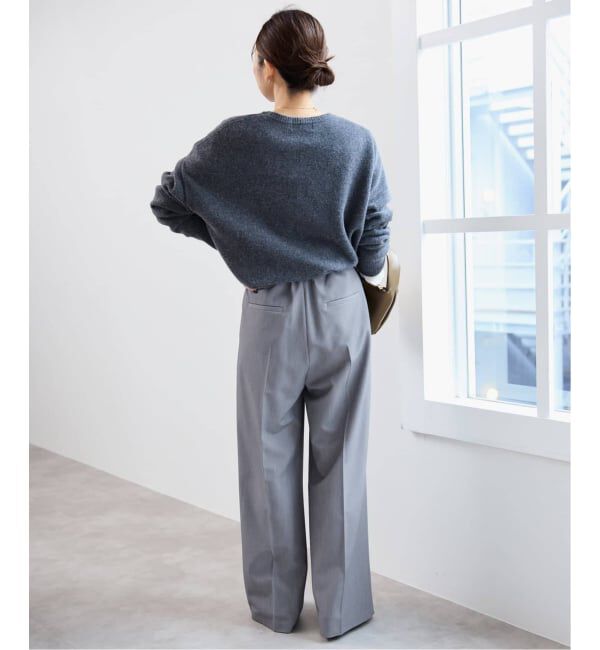 SLOBE IENA「《WEB限定サイズあり/4サイズ展開/追加》TRワイドトラウザー」|スラックス|
