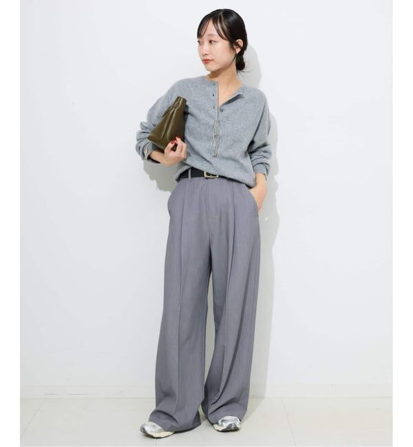 SLOBE IENA「《WEB限定サイズあり/4サイズ展開/追加》TRワイドトラウザー」|スラックス|