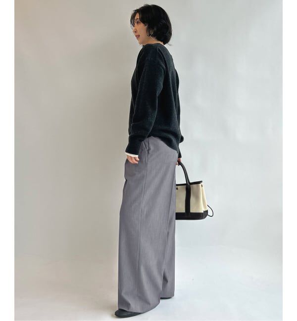 SLOBE IENA「《WEB限定サイズあり/4サイズ展開/追加》TRワイドトラウザー」|スラックス|