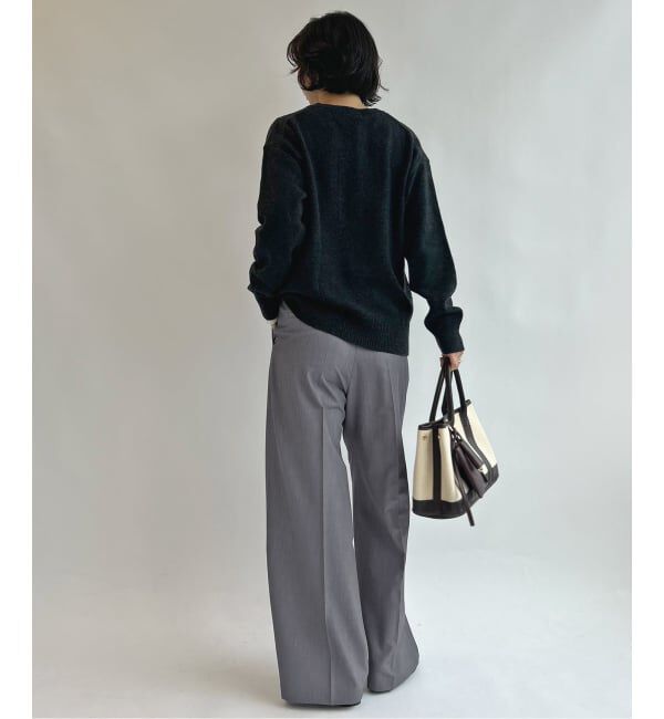 SLOBE IENA「《WEB限定サイズあり/4サイズ展開/追加》TRワイドトラウザー」|スラックス|