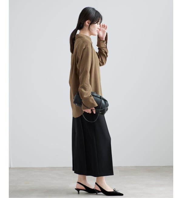 IENA「《手洗い可》フィブリルキュプラミックスシャツ」|シャツ・ブラウス|