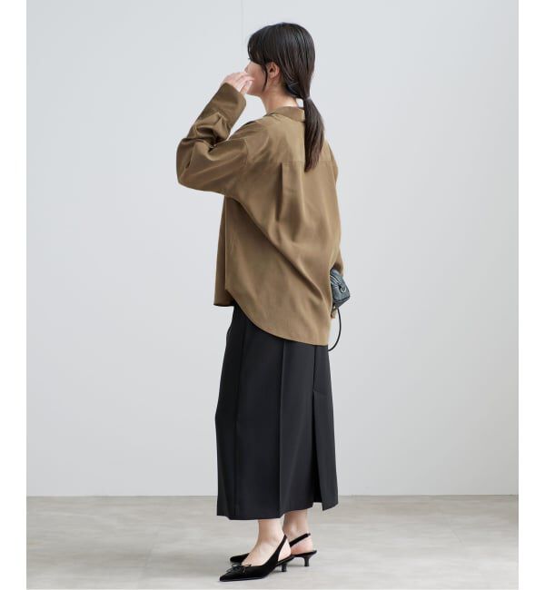 IENA「《手洗い可》フィブリルキュプラミックスシャツ」|シャツ・ブラウス|