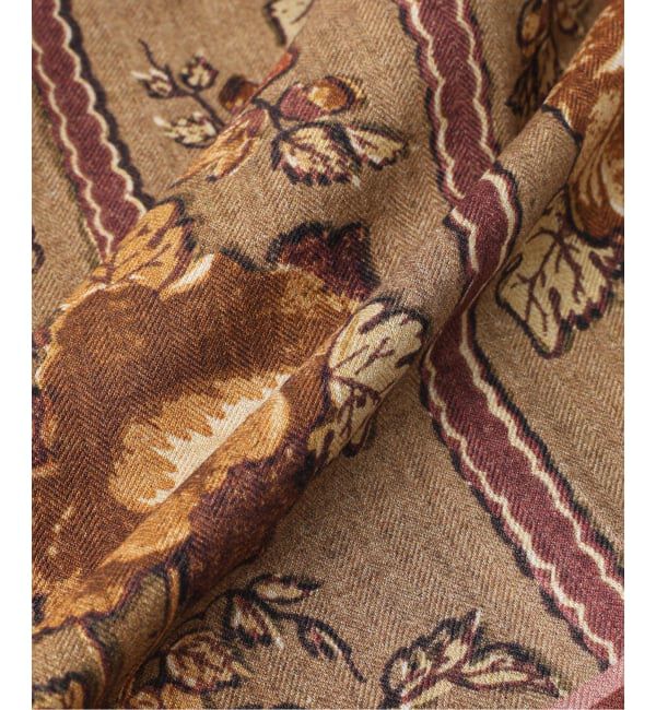 VERMEIL par iena「Tapis Noir タピス ノワール Wool Large Gala スカーフ」|バンダナ・スカーフ|
