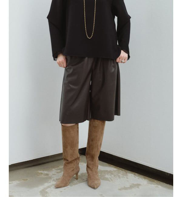 VERMEIL par iena「《予約》Faux Leather イージーショーツ」|その他|