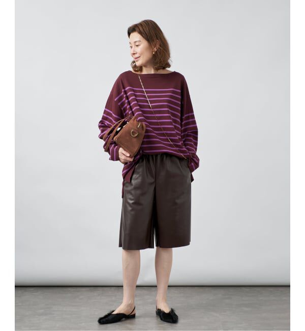 VERMEIL par iena「《予約》Faux Leather イージーショーツ」|その他|