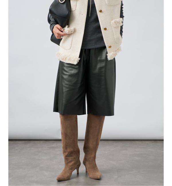VERMEIL par iena「《予約》Faux Leather イージーショーツ」|その他|