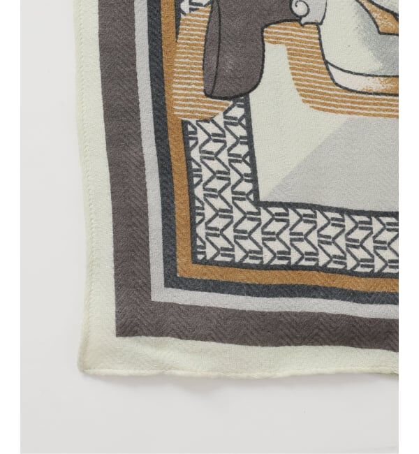 VERMEIL par iena「manipuri インドストール アブレスト 120x120cm 163333006」|ストール|