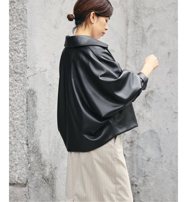 IENA「VACHEMENT/ヴァシュモン ECO LEATHER BZ ブルゾン VN-13A-409」|ライダースジャケット|