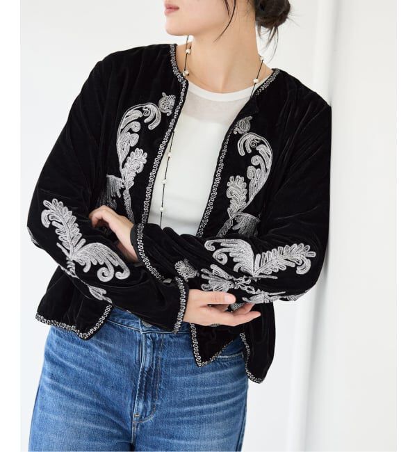 IENA「COUTURE D'ADAM/クチュールドアダム Velvet Embroidery JK 26AW-200」|その他|