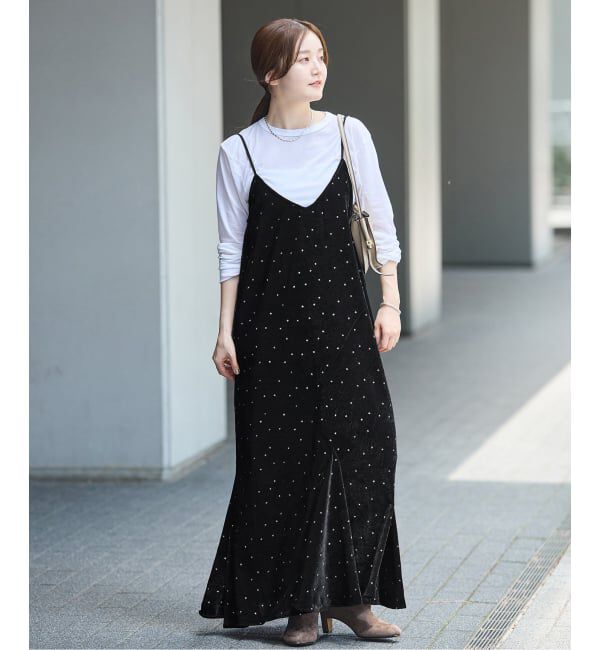 IENA「COUTURE D'ADAM/クチュールドアダム 別注 Glitter Dress ワンピース」|ワンピース|
