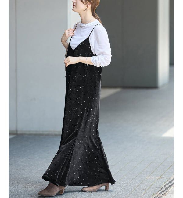 IENA「COUTURE D'ADAM/クチュールドアダム 別注 Glitter Dress ワンピース」|ワンピース|