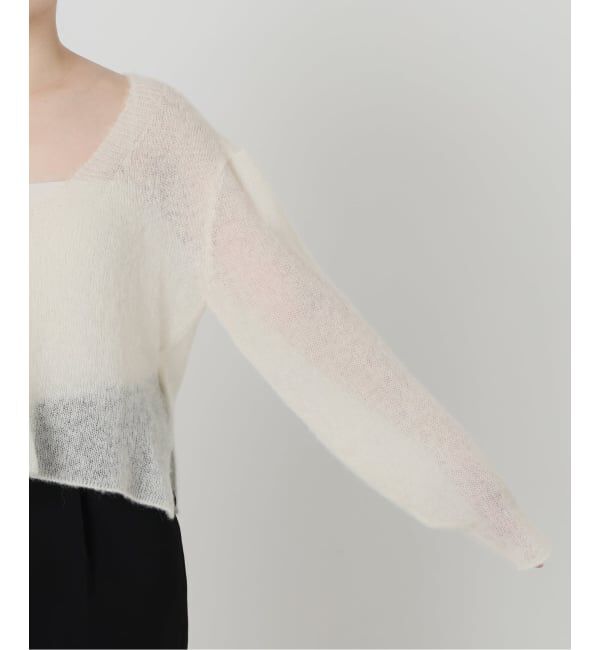 VERMEIL par iena「ENRICA エンリカ Airy Sheer Alpaka Vプルオーバー KNIT280」|ニット・セーター|