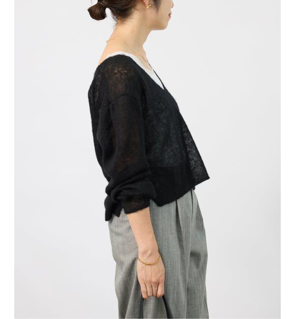 VERMEIL par iena「ENRICA エンリカ Airy Sheer Alpaka Vプルオーバー KNIT280」|ニット・セーター|