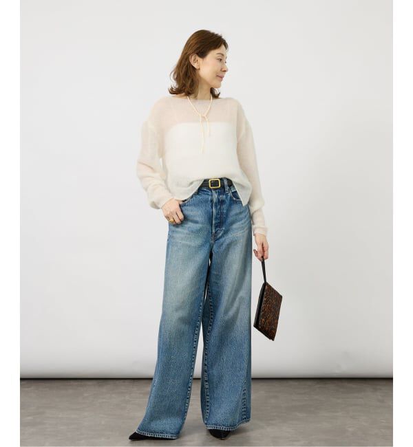 VERMEIL par iena「ENRICA エンリカ Airy Sheer Alpaka Vプルオーバー KNIT280」|ニット・セーター|