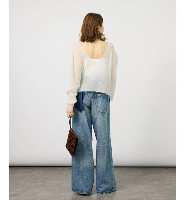 VERMEIL par iena「ENRICA エンリカ Airy Sheer Alpaka Vプルオーバー KNIT280」|ニット・セーター|