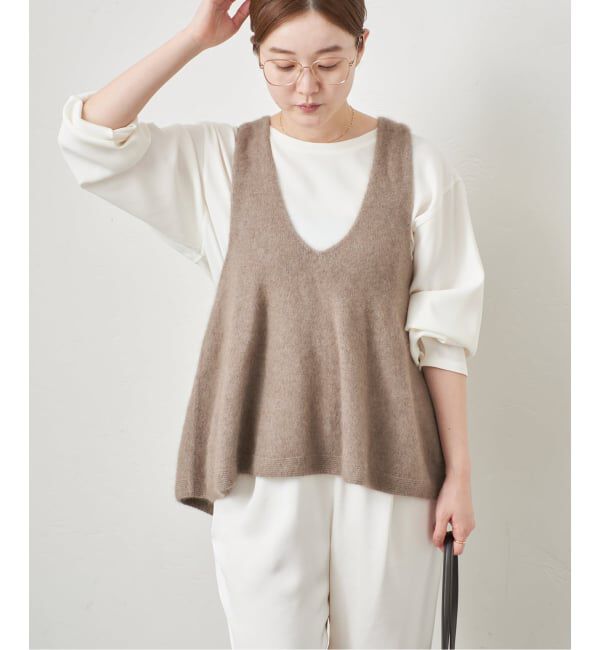IENA「《追加》enrica/エンリカ FLARE KNIT TOP KNIT246」|ニット・セーター|
