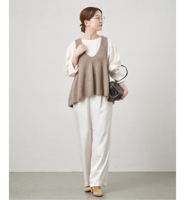 IENA「《追加》enrica/エンリカ FLARE KNIT TOP KNIT246」|ニット・セーター|