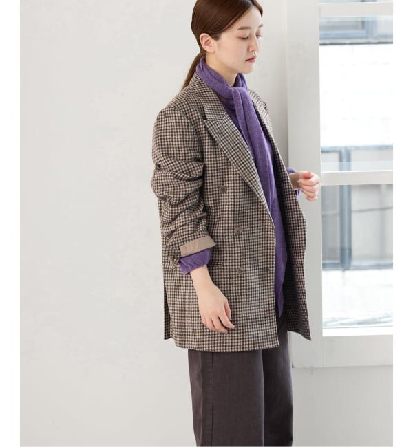 IENA「COUTURE D'ADAM/クチュールドアダム 別注 Shepherd Check JK 26AW-005」|テーラードジャケット|